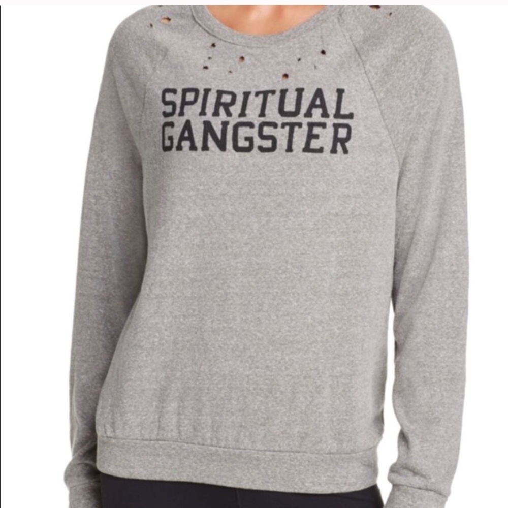 Spiritual Gangster varsity sweatshirt size xs